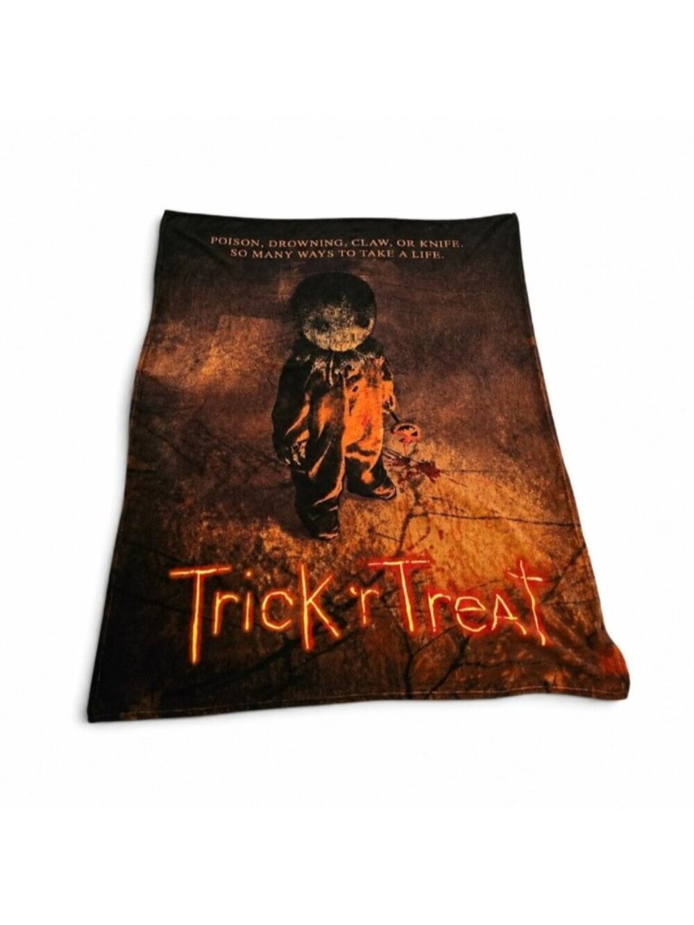 Trick R Treat Sam Fleece Throw Blanket Spirit Halloween 60 X 50 Soft Halloween